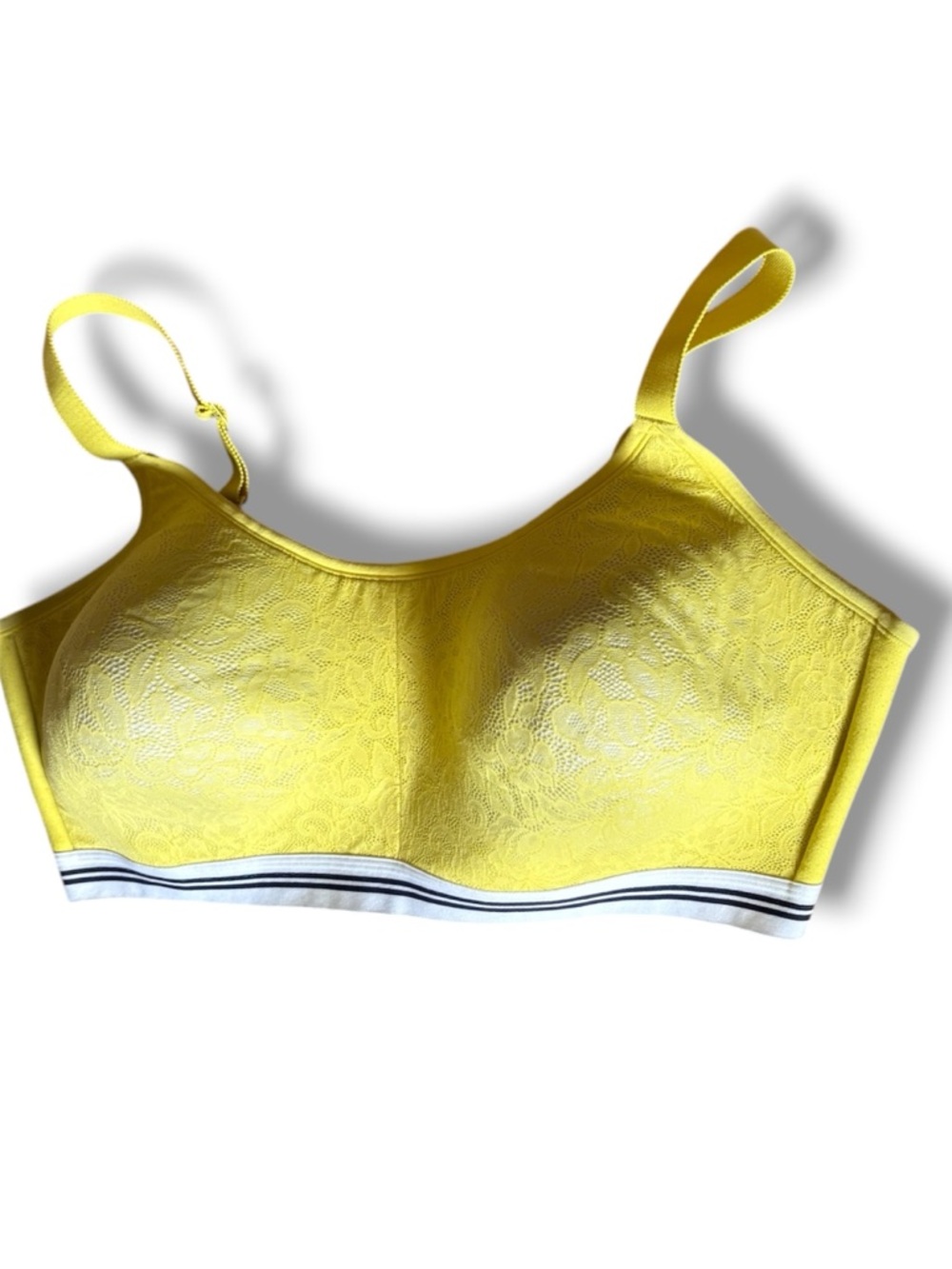Cacique Lane Bryant Wireless Lace Overlay Bra 44DDD